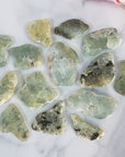 Prehnite Crystal Slice Natural Gemstone Lapidary Stone Slab | Multiple Sizes - 1