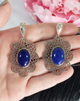 Lapis Lazuli Crystal Natural Gemstone 925 Sterling Silver Pendant | Prodigy