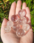 Quartz Crystal Sphere Natural Gemstone Orb Stone Marble | SMALL | Multiple Sizes - 1