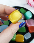 Intuitively Selected Cat's Eye Stone Manmade Rainbow Crystal Tumbled Stone | One Stone | Multiple Sizes