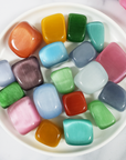 Intuitively Selected Cat's Eye Stone Manmade Rainbow Crystal Tumbled Stone | One Stone | Multiple Sizes