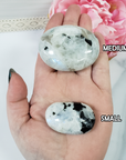 Rainbow Moonstone Crystal Palm Stone Natural Gemstone for Meditation | Multiple Sizes - 2