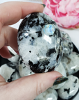 Rainbow Moonstone Crystal Palm Stone Natural Gemstone for Meditation | Multiple Sizes - 3