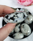 Rainbow Moonstone Crystal Palm Stone Natural Gemstone for Meditation | Multiple Sizes - 5