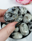 Rainbow Moonstone Crystal Palm Stone Natural Gemstone for Meditation | Multiple Sizes - 6