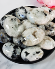 Rainbow Moonstone Crystal Palm Stone Natural Gemstone for Meditation | Multiple Sizes - 10