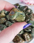 Green Rainforest Rhyolite Rock Natural Gemstone Tumbled Stone | One Stone - 3