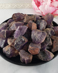 Raw Red Amethyst Crystals Natural Rough Gemstones - 3