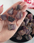 Raw Red Amethyst Crystals Natural Rough Gemstones - 4