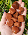 Red Goldstone Crystal Manmade Gemstone Tumbled Stone | One Stone - 8