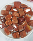 Red Snakeskin Fire Agate Crystal Gemstone Tumbled Stone - 1
