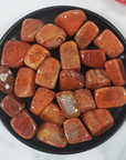 Red Snakeskin Fire Agate Crystal Gemstone Tumbled Stone