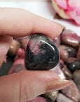 Rhodonite Crystal Natural Gemstone Freeform Tumbled Stone - 6