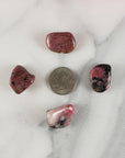 Rhodonite Crystal Natural Gemstone Freeform Tumbled Stone - 3