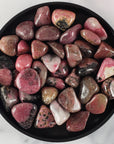 Rhodonite Crystal Natural Gemstone Freeform Tumbled Stone