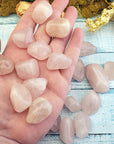 Rose Quartz Crystal Natural Gemstone Freeform Tumbled Stone | Genuine Crystals