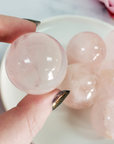Rose Quartz Crystal Sphere Natural Gemstone Orb | 30 - 35mm - 4