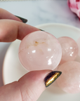 Rose Quartz Crystal Sphere Natural Gemstone Orb | 30 - 35mm - 5