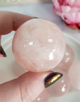 Rose Quartz Crystal Sphere Natural Gemstone Orb | 30 - 35mm - 7