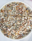 Multi Moonstone Crystal Natural Rough Gemstone Chips By the Ounce | Peach Moonstone, Black Moonstone, & White Moonstone Mix - Crystal Chips