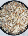 Multi Moonstone Crystal Natural Rough Gemstone Chips By the Ounce | Peach Moonstone, Black Moonstone, & White Moonstone Mix