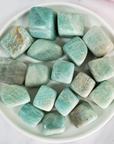 Amazonite Stone Natural Crystal Tumbled Stone Rounded Nugget | One Stone | Multiple Sizes