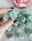 Amazonite Stone Natural Crystal Tumbled Stone Rounded Nugget | One Stone | Multiple Sizes - 4