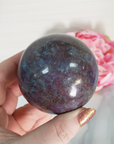 Ruby Kyanite Crystal Sphere Natural Gemstone Orb | 50mm - 58mm - 12