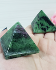 Ruby Zoisite Stone Natural Gemstone Crystal Pyramid | 30-35mm - 4