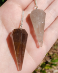 Smoky Quartz Crystal Natural Gemstone Crystal Pendulum | Spiritual Tool - 5