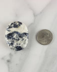 Sodalite Natural Crystal Palm Stone Worry Stone Meditation Tool - 4