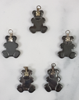 Hematite Stone Teddy Bear Pendant Natural Gemstone Pendant - 1