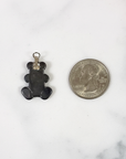 Hematite Stone Teddy Bear Pendant Natural Gemstone Pendant - 2