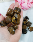 Tiger Iron Natural Gemstone Tumbled Stone | One Stone