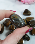 Tiger Iron Natural Gemstone Tumbled Stone | One Stone - 3