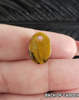Unique 4.9 Carat Drilled Faceted Tigers Eye Crystal Cabochon Natural High Quality Gemstone | 14mm - 4