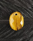 Unique 12.5 Carat Drilled Faceted Tigers Eye Crystal Cabochon Natural High Quality Gemstone | 20mm - 1