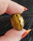 Unique 12.5 Carat Drilled Faceted Tigers Eye Crystal Cabochon Natural High Quality Gemstone | 20mm