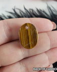 Unique 12.5 Carat Drilled Faceted Tigers Eye Crystal Cabochon Natural High Quality Gemstone | 20mm - 4