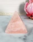 Unique Rose Quartz Natural Gemstone Crystal Pyramid | 2 Inch Base | Affection
