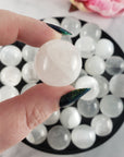 White Selenite Crystal Natural Gemstone Tumbled Stone Small Crystal Sphere Orb | 18mm - 24mm | Crown Chakra Crystals - 5
