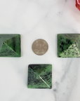 Green Zoisite Stone Natural Gemstone Crystal Pyramid | 30-35mm - 2