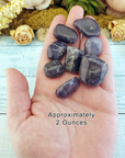 Iolite Natural Tumbled Gemstone - One Stone or Bulk Wholesale Lots - 2 Ounces in Hand