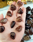 Dark Smoky Quartz Tumbled Gemstone - One Stone or Bulk Wholesale Lots - Beautiful Smokey Quartz