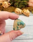 Natural Turquoise Tumbled Gemstone - One Stone or Bulk Wholesale Lot - Close Up Single Stone