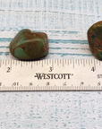 Natural Turquoise Tumbled Gemstone - One Stone or Bulk Wholesale Lot - Size Comparison