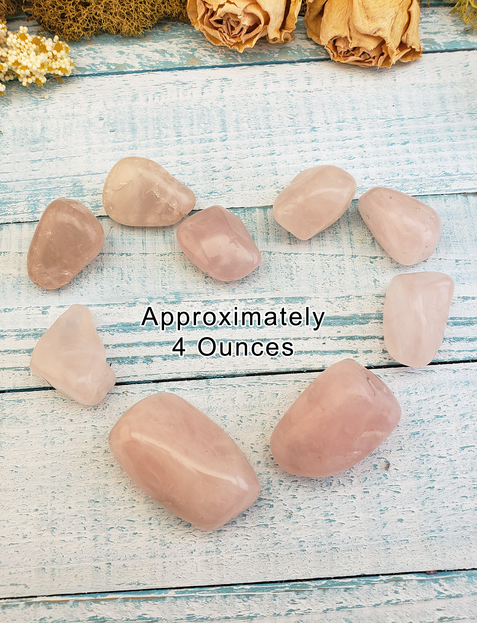 Rose Quartz Tumbled Gemstone - One Stone or Bulk Wholesale Lots - 4 Ounces