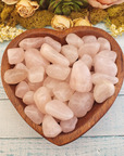 Rose Quartz Tumbled Gemstone - One Stone or Bulk Wholesale Lots