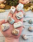Blue Aragonite Natural Tumbled Gemstone - Natural Texture Group