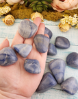Blue Quartz Natural Tumbled Gemstone - Large One Stone